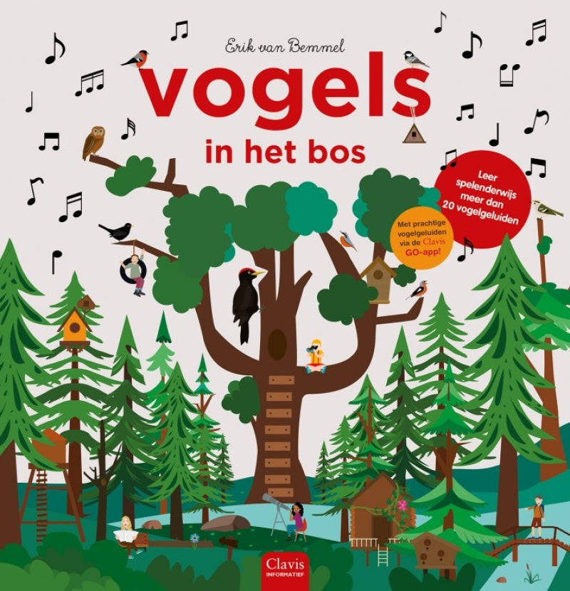 Clavis vogels in het bos