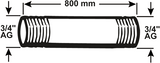 Cornat galva buis mm 3 4 800mm (530) - vzs5303480