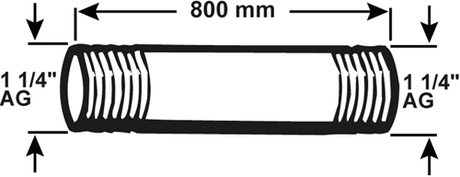Cornat galva buis mm 5 4 800mm (530) - vzs5305480