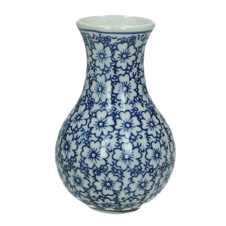 Kersten vaas aardewerk blue 13x7x7cm