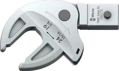 Wera 7880 joker xl zelfinstellende insteek-steeksleutel voor sleutelmaat 19-24 mm, 14x18mm, 14x18 x 19-24 x 3 4-15 16 x 95 mm - 05020172001