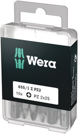 Wera 855 1 z bits pozidriv, pz 2 x 25 mm (10 bits pro box) - 1 stuk(s) - 05072404001