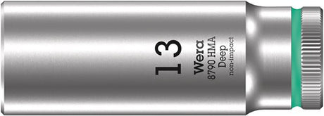 Wera 8790 hma deep hand- en machinedop met 1 4 -aandrijving, 13 x 50 mm - 05004510001