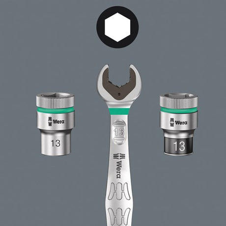 Wera 8790 hmc hf zyklop hand- en machinedop met 1 2 aandrijving met vasthoudfunctie , 16.0 mm - 1 stuk(s) - 05003736001