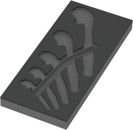 Wera 9832 schuimrubberen inzetstuk voor 6004 joker set 1, zonder gereedschap, 172 x 30 x 392 mm - 05137332001