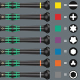 Wera kraftform micro 12 electronics elektronica-schroevendraaierset 12-delig - 05134000001