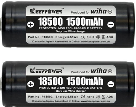 Wiha 41914 | accuset 18500 li-ion | 2 stuks (2x 1.5ah accu + lader) - 41914