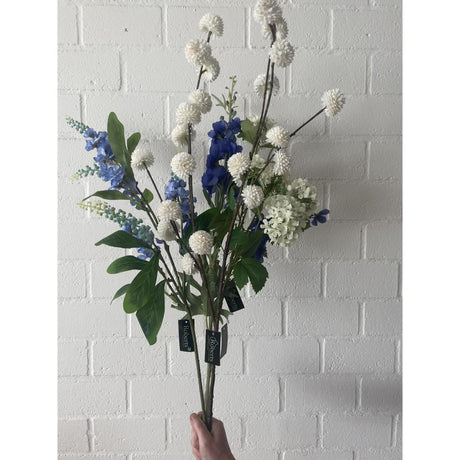 Roberts collection kunsttak lupin spray 95cm blauw