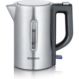 Severin waterkoker rvs 0,5l 1100w zilver zwart