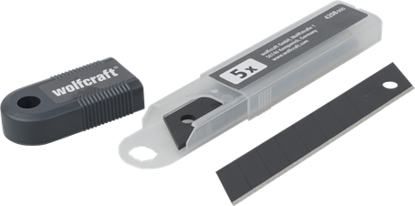 Wolfcraft abbrechklingen | 18mm | pro-sharp zwart | 5 stuks - 4208000