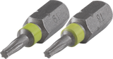 Wolfcraft - bitset - torx - t8 - t9 - 2 delig - 2495000