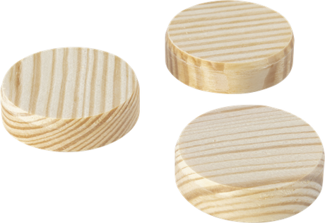 Wolfcraft conusplaatjes | ø40mm | 8 stuks - 2945000