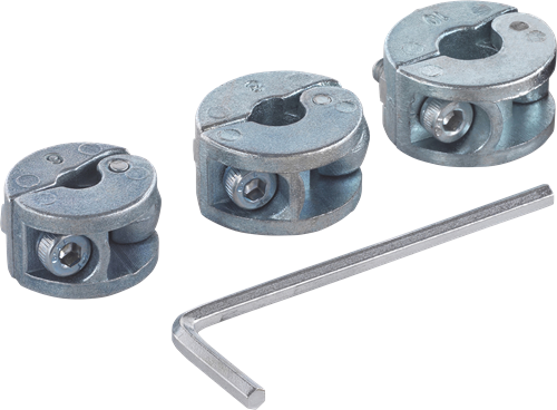 Wolfcraft - universele dieptestop voor boor - 4 delige set - 2755000