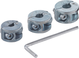 Wolfcraft - universele dieptestop voor boor - 4 delige set - 2755000