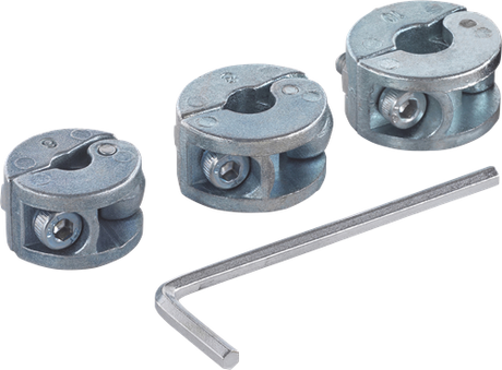Wolfcraft - universele dieptestop voor boor - 4 delige set - 2755000