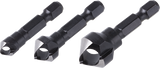 Wolfcraft dwarsgatverzinkboren | ø8, 12, 16mm | 3 stuks - 4375000