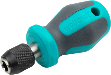 Wolfcraft - bit schroevendraaier met bithouder - multibit - kort - 1239000