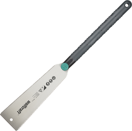 Wolfcraft - japanse zaag 240 mm - ryoba - 6951000