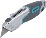 Wolfcraft - 2 in 1 duo uitschuifmes met twee lemmeten - mes - 4200000