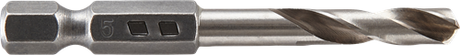 Wolfcraft spiraalboor | hss geslepen | 6-kant | ø5,0 x 59mm | 1 stuk - 7259000