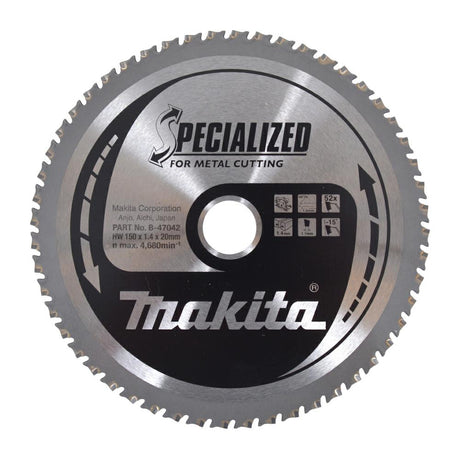 Makita rondzaag 150x20x52z dunne metalen platen (dcs551 dcs53)