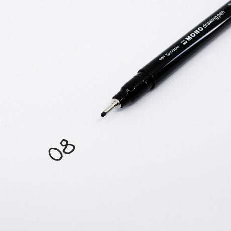 Tombow • fineliner mono drawing pen, line width 08 (approx. 0.60 mm), black