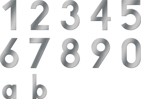 Metafranc huisnummer b a2 100mm - wu0424117