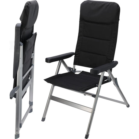 Redcliffs campingstoel aluminium 6 standen staal polyester