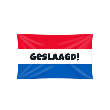 Paperdreams xxl vlag geslaagd rood wit blauw 150x90cm