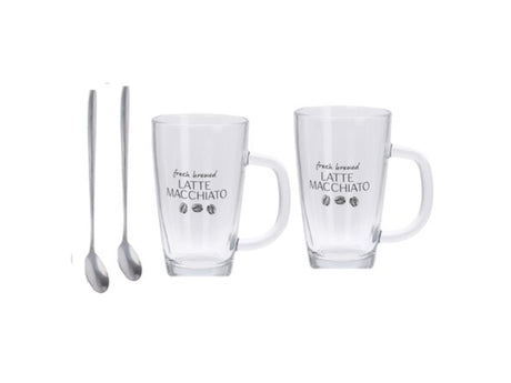 Excellent houseware latte macchiato set 4-delig 300ml