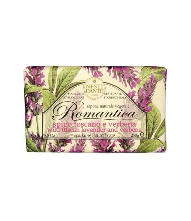 Nesti dante romantica wild tuscan lavender verbena zeep 250gr.