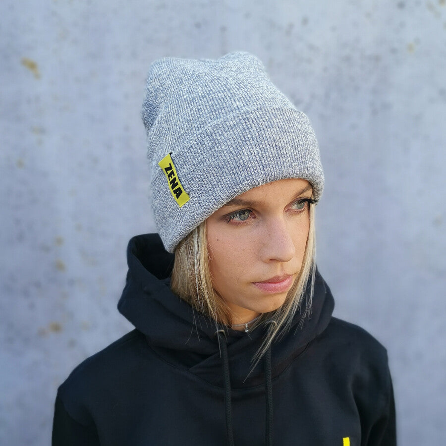 Zena beanie heather grey