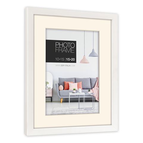 Frame di foto ZEP NP23W Edison White 15x20 20x30 cm