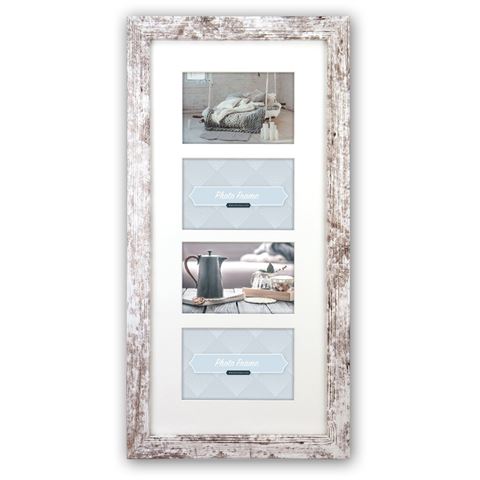 ZEP Photo Frame V24106 Nelson 6 4Q White Wash til 4 fotos