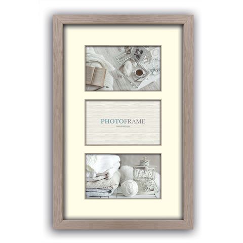 Frame photo ZEP V33102 Regent 2 Taupe 3x 10x15 cm (23x40)