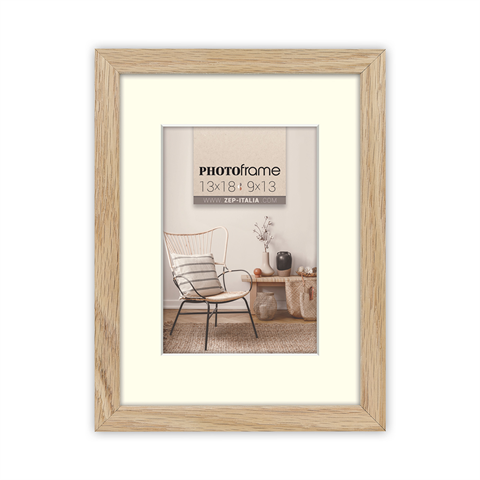 Frame di foto ZEP V4564N Malmo Natural 30x45 40x60 cm