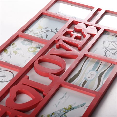 Zep Photo Frame XB5055R Reus Red til 10 fotos