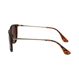 Spectrum polarized zonnebril rond tortoise goud bruin dames