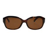 Spectrum polarized zonnebril ovaal tortoise bruin dames