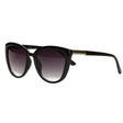 Spectrum polarized zonnebril cate eye zwart smoke glas dames