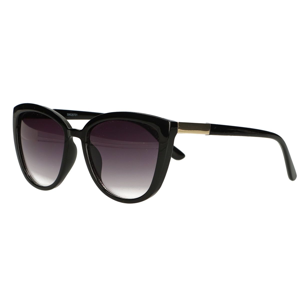 Spectrum polarized zonnebril cate eye zwart smoke glas dames