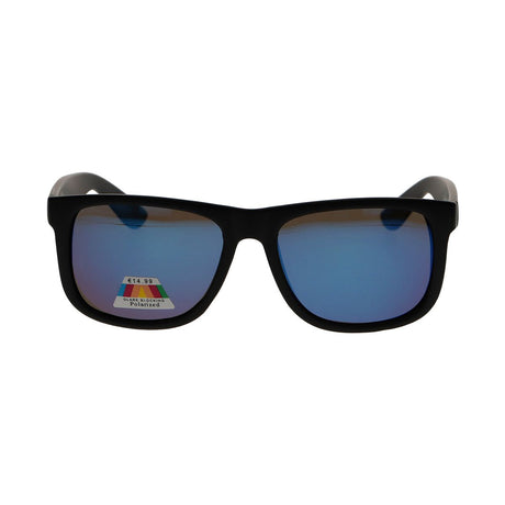 Spectrum polarized zonnebril vierkant mat zwart blauw heren
