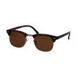 Spectrum zonnebril club vierkant havana goud bruin unisex