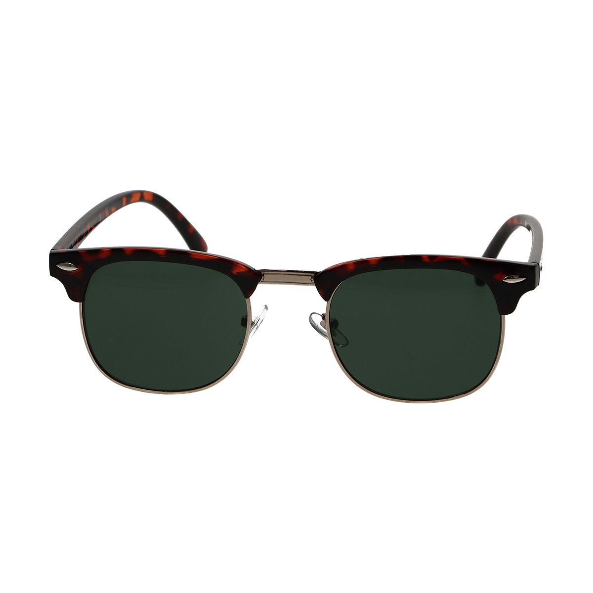Spectrum zonnebril club vierkant havana goud groen unisex