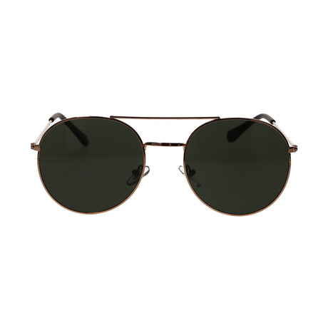 Spectrum zonnebril rond rose metaal groen unisex