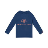 Pure tones | donkerblauw uv zwemshirt met lange mouwen