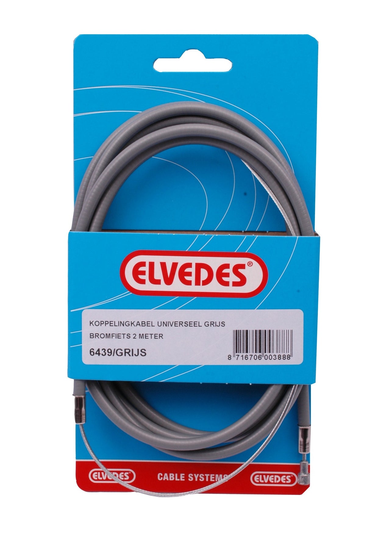 Elvedes Clutch Cable 2.00m Grey Universal