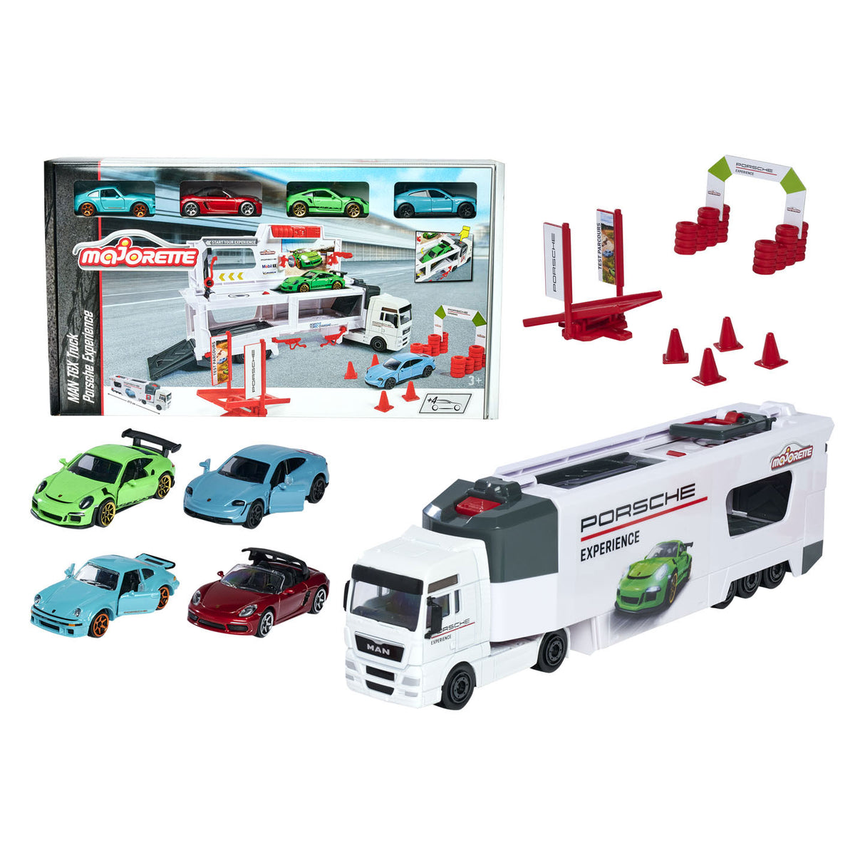 Majorette tgx porseche Erfarung Transporter Play Set