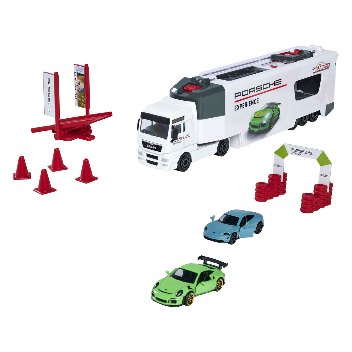 Majorette tgx porseche Erfarung Transporter Play Set