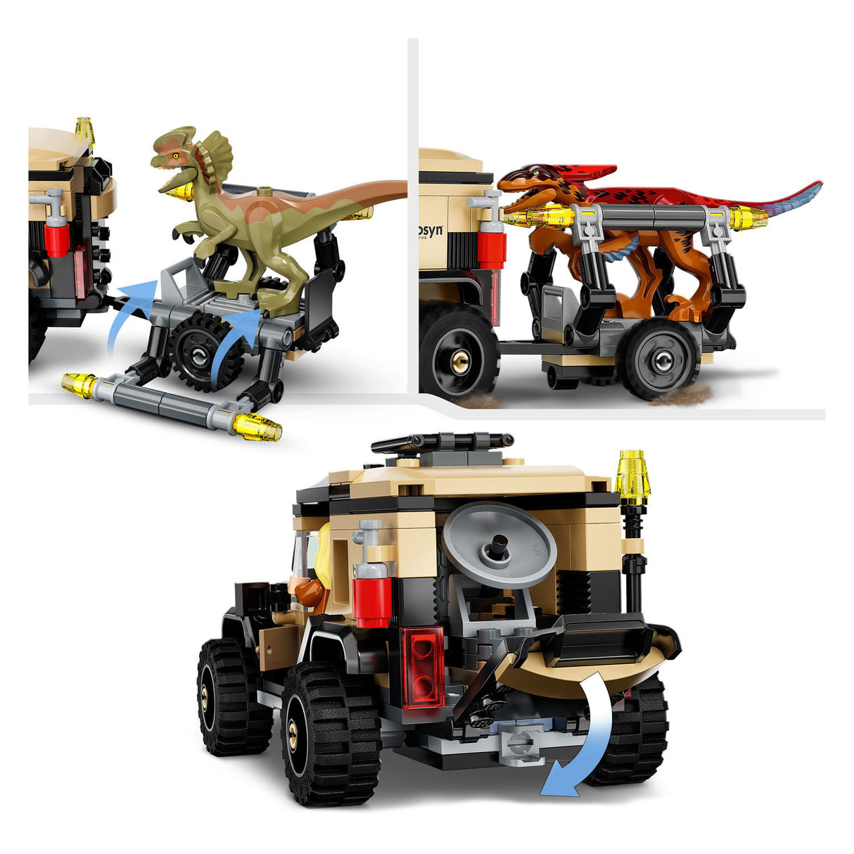 Lego Lego Jurassic 76951 Pyroraptor a Dilophosaurus Transport